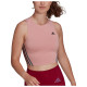 Adidas Γυναικεία αμάνικη μπλούζα Run Icons 3-Stripes Crop